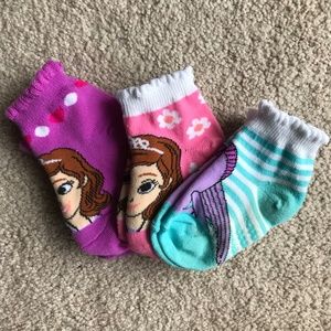 Kids Set of 3 Disney Socks